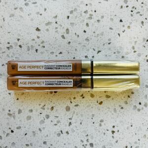 L'Oréal Age Perfect Radiant Concealer Correcteur 245 Golden Sun 2 Pack New